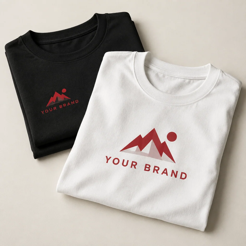 Illustrative event & crew t-shirts with fictional branding